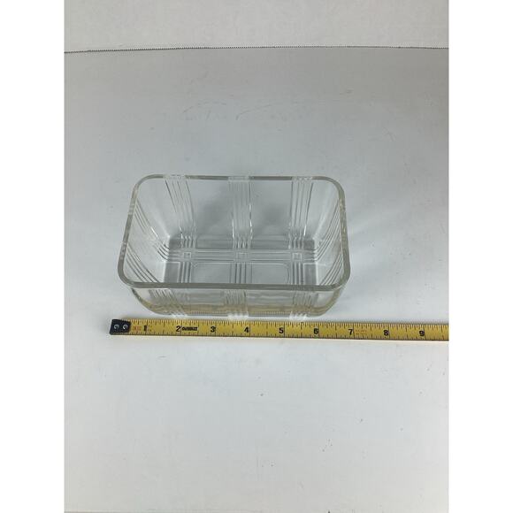 Vintage Hazel Atlas Refrigerator Glass Dish (1930s-1940s) (without bottom) - Picture 3 of 4